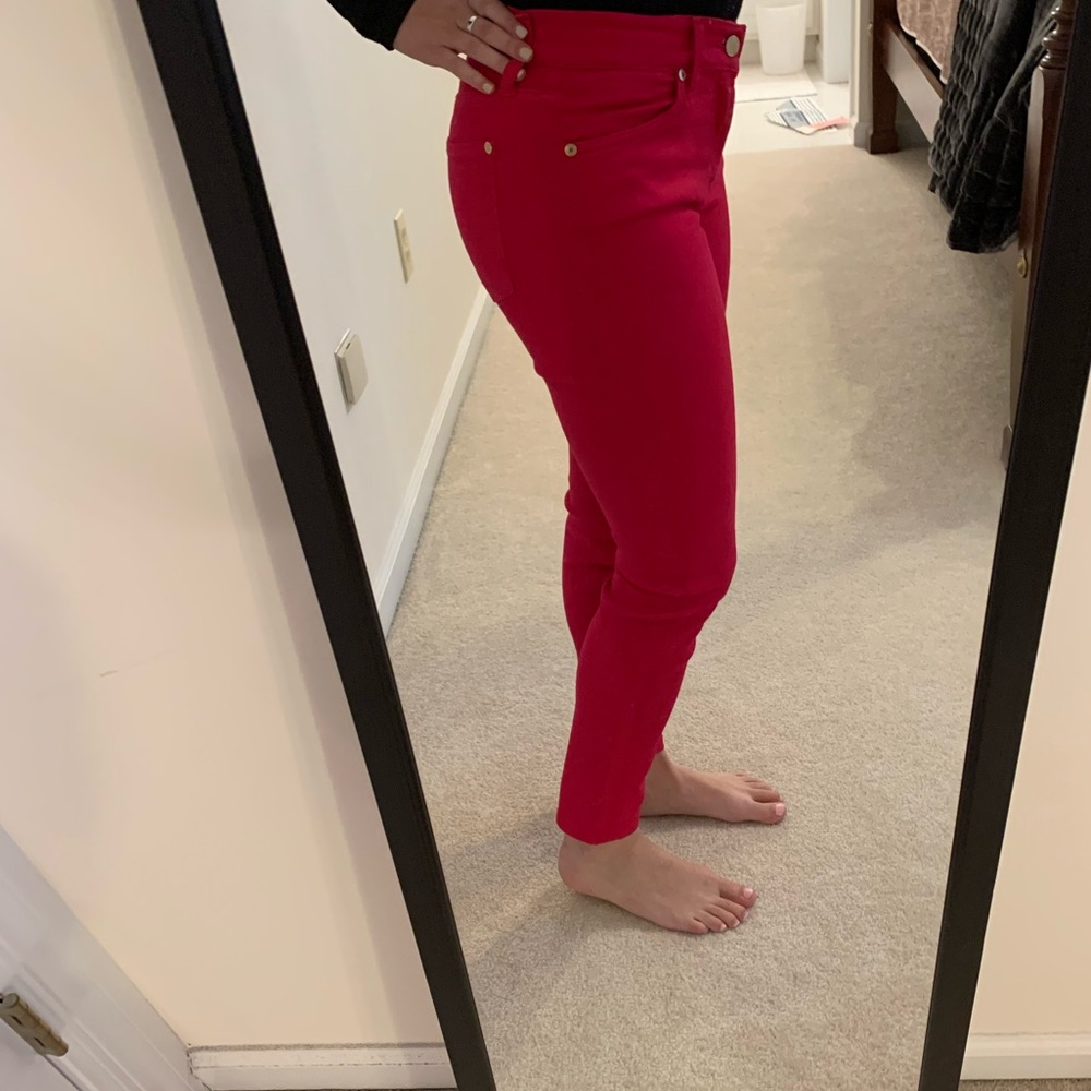 7 For All Mankind Hot Pink Skinny Jeans (size 25) - Picture 5 of 5
